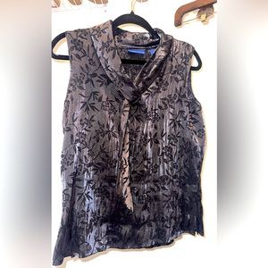 Karen Scott Black Blouse